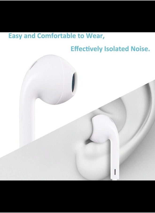 Generic - Ear Pods Headphones Compatible with iPhone, Wired Ear Buds with Built-in Remote to Control Volume, Music and Phone Calls | for iPhone 14/13/12/11, iPad Pro, Air Pods, Samsung Galaxy and More. - Image 1