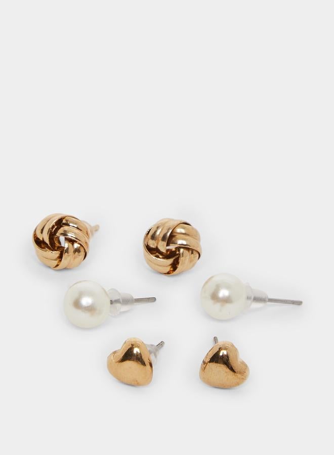 ستايلي مجموعة من 12 أقراط اذن منمقة - Image 5