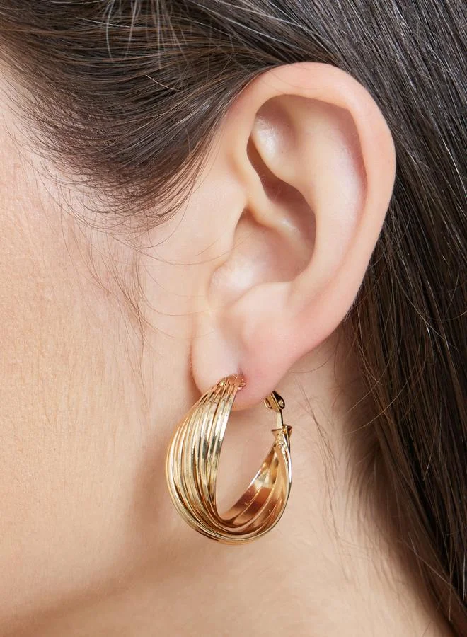 ستايلي مجموعة من 12 أقراط اذن منمقة