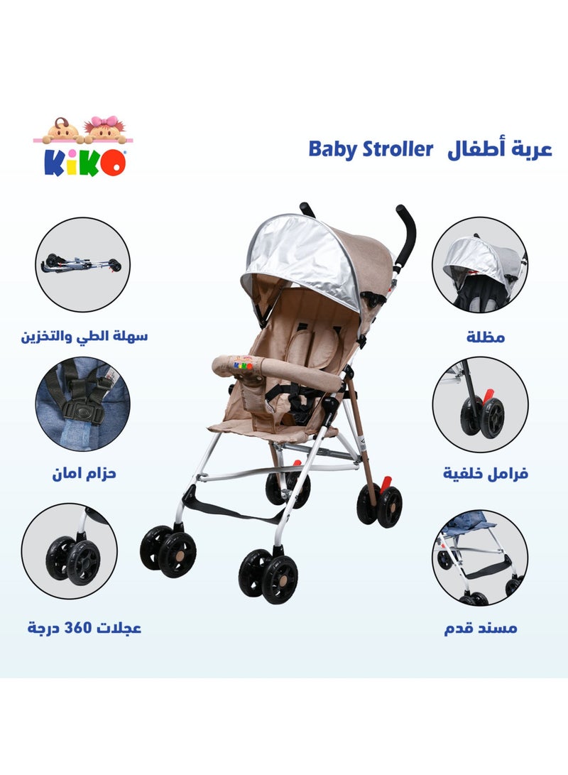 KIKO LIGHT  BUGGY 8 WHEELS  (6 M + ) - Beige - Image 2