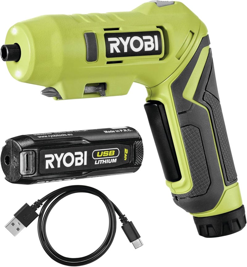 Ryobi RSDP4-120G 4V Cordless Pivoting Screwdriver (1 x 4V 2.0Ah) - Image 1