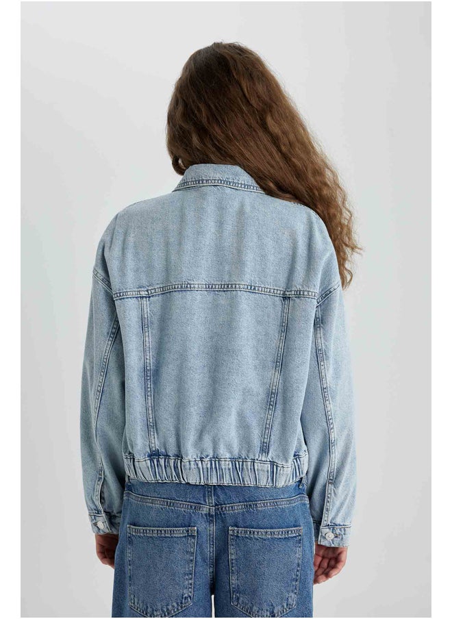 DeFacto Woman Bomber Denim Jacket  - Image 2