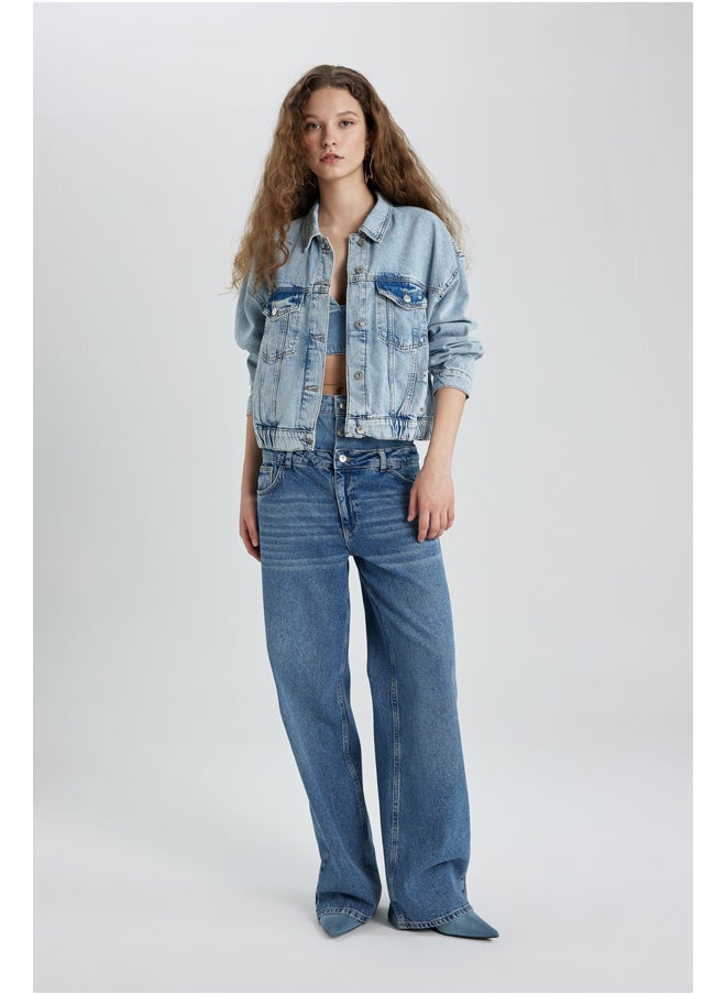 DeFacto Woman Bomber Denim Jacket  - Image 4
