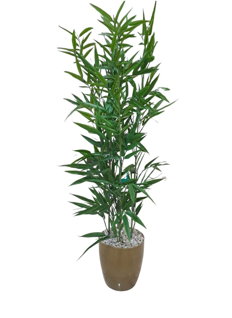 AL KHALDIYA Artificial decorative plant tree with pot, 100 cm  - Image 1