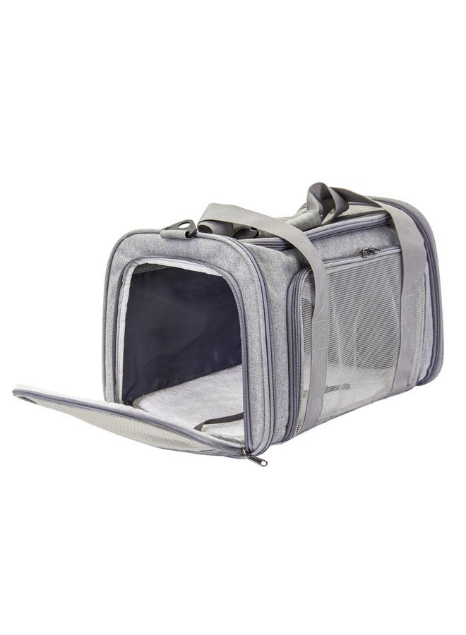 dbest products dbest products Pet Smart Cart Carrier Sport, Grey, Soft Sided Collapsible Folding Travel Bag, Dog Cat Airline Approved Tote Luggage Backpack - Image 1