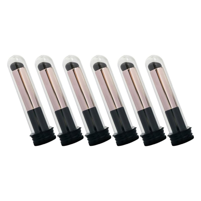 IMIKEYA 6pcs Silicone Lipstick Brush Set round Tip Lip Gloss Applicators Portable Makeup Lip Applicator Tools for Women with Protective Case - Image 1