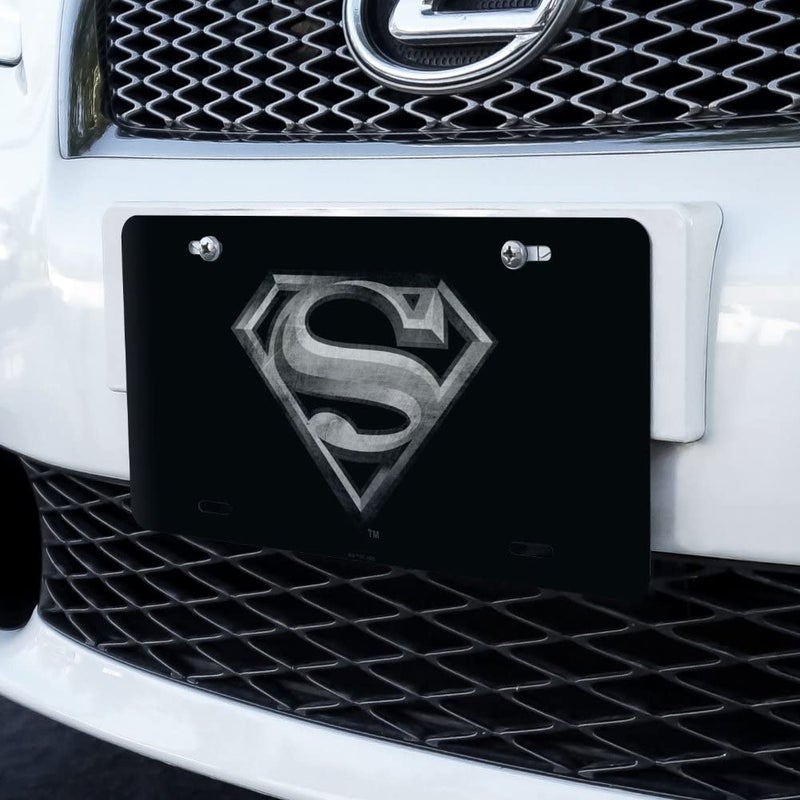 GRAPHICS & MORE Superman Steel Logo Novelty Metal Vanity Tag License Plate - Image 2