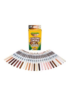 Crayola Colors Of The World Washable Skin Tone Markers, 24 Count  - Image 5