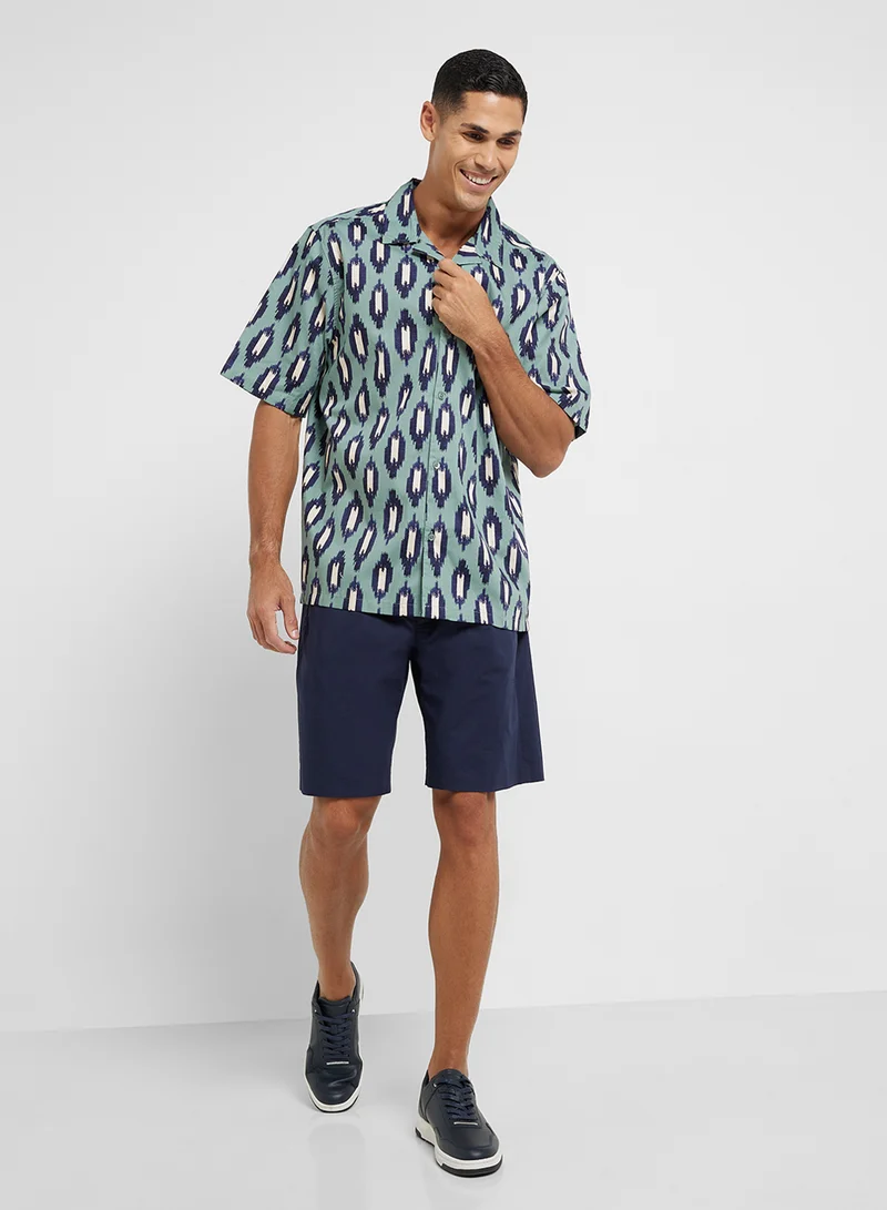 Robert Wood Resort Print Shirt