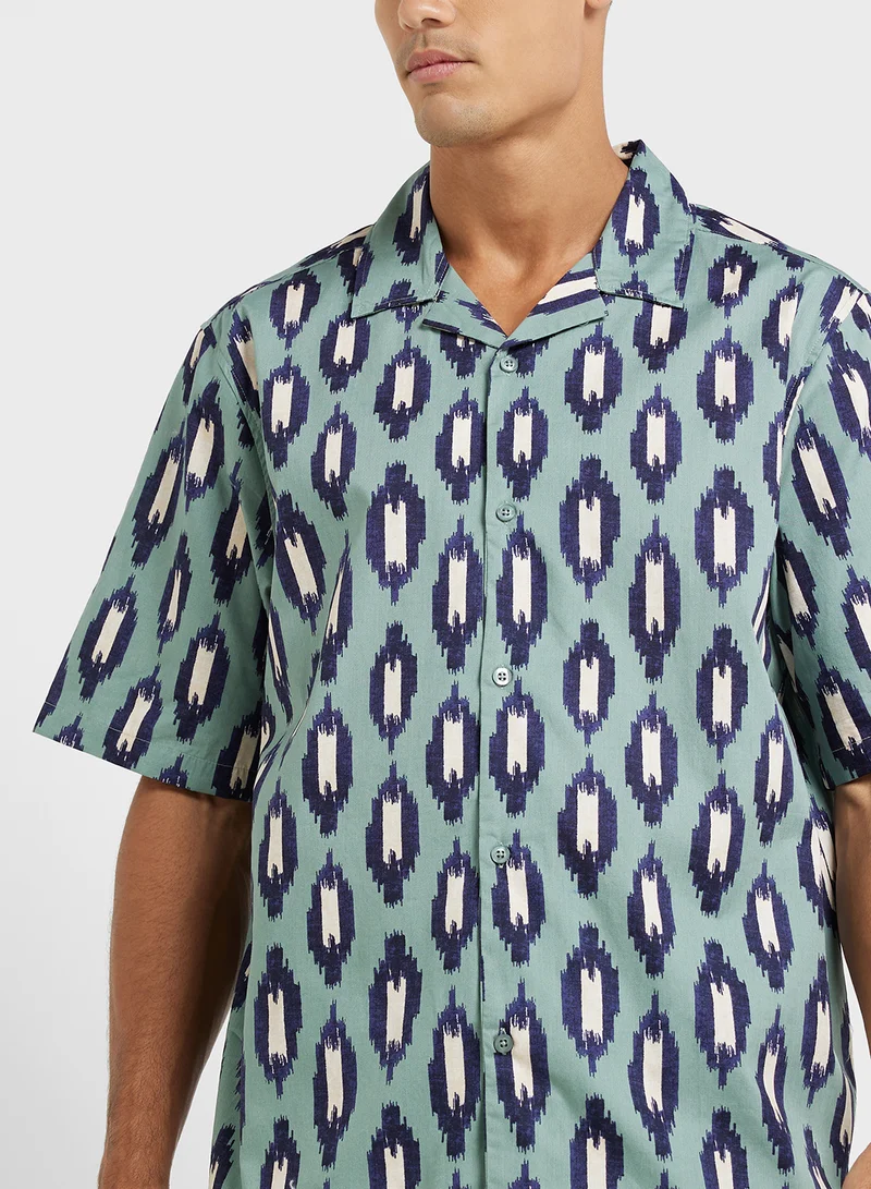 Robert Wood Resort Print Shirt