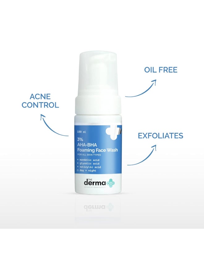 THE derma Co The Derma Co 3% AHA-BHA Foaming Cleanser  - Image 4