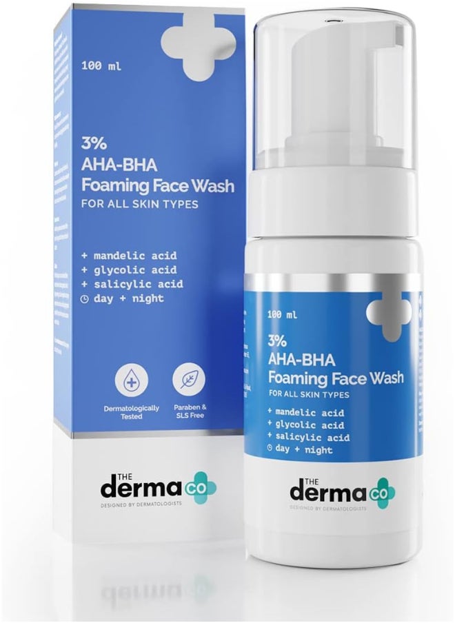 THE derma Co The Derma Co 3% AHA-BHA Foaming Cleanser  - Image 2