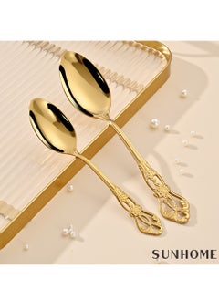 Sunhome 24-Piece Stainless Steel Cutlery Set Gold  - Image 3