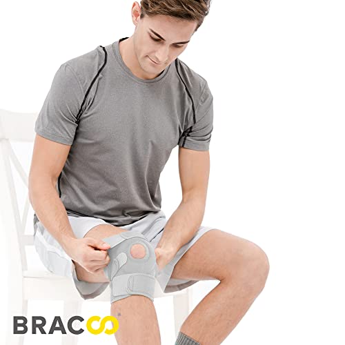 Bracoo Knee Support Brace for Men Women, Adjustable Compression Sleeve Wrap Patellar Pad Tendon - Arthritis Pain, meniscus tear, Injury Recovery, Running, Workout, KS10 - Image 3