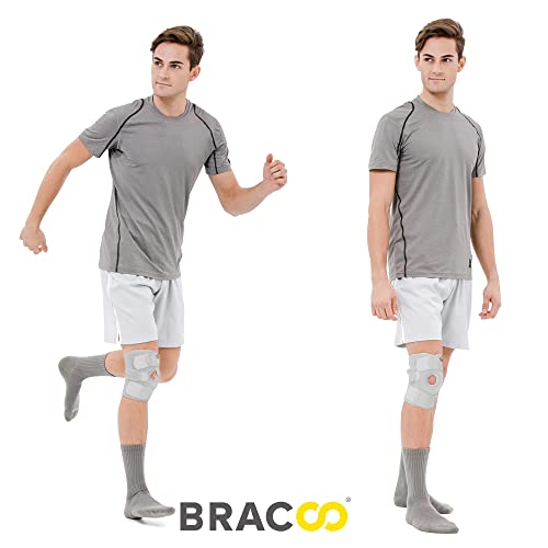 Bracoo Knee Support Brace for Men Women, Adjustable Compression Sleeve Wrap Patellar Pad Tendon - Arthritis Pain, meniscus tear, Injury Recovery, Running, Workout, KS10 - Image 4