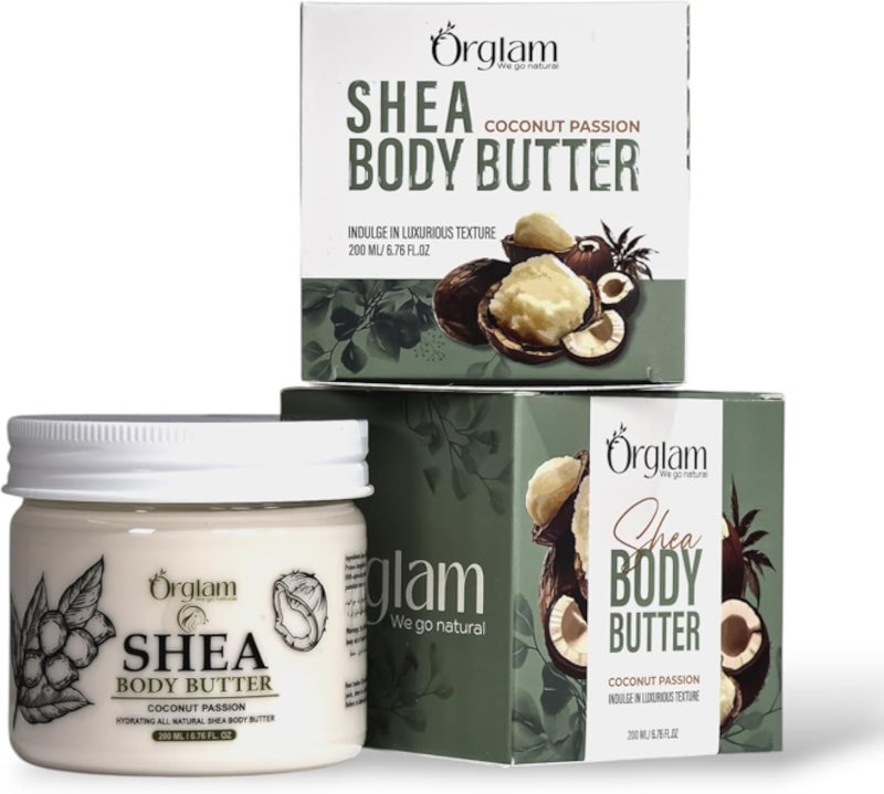 Orglam . ( Shea Body Butter-200ml-for premium skin)