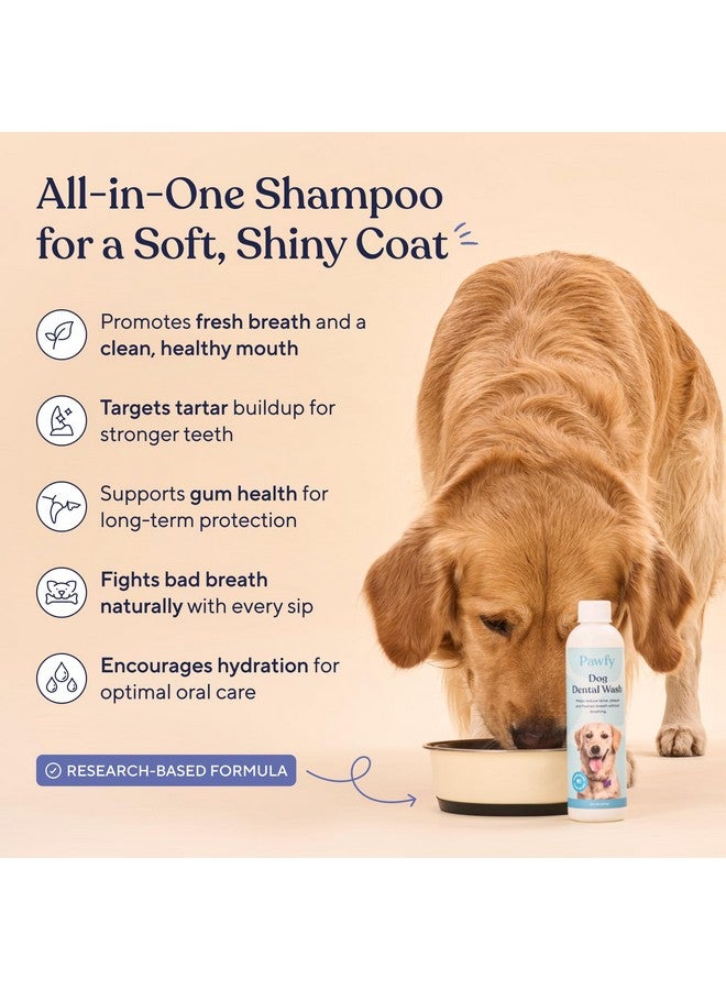 Pawfy Pawfy Dog Breath Freshener with Specialized Dental Care Formula | Dog Teeth Cleaning & Mouthwash | Helps Freshen Dogs Breath with Easy Water Additive | Supports Plaque and Tartar Control - Image 1