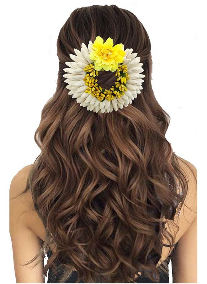 Women Artificial Rose With Pollen Flower Rounded Hair Pin Gajra Style Hair Accessories Yellow 2223 - pzsku/Z4DAF291DD446577A2F8AZ/45/_/1720081569/d4704a7c-d9b8-4337-8dfb-735e6389e1cf