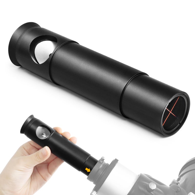 Astromania 1.25Inch Metal Collimating Cheshire Eyepiece Without Laser for Newtonian Reflector Telescope - Long Version - Image 1