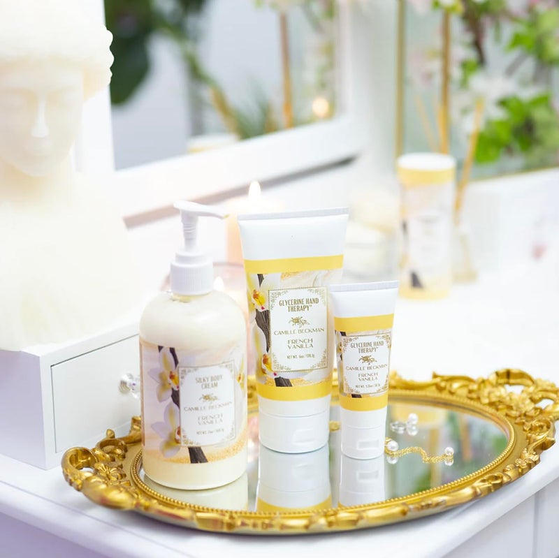 Camille Beckman French Vanilla Scented Silky Body Cream, Daily Moisturizer for All Skin Types | Non-Greasy Vegan Formula to Nourish and Soften Hands and Body, 13 Ounce - Image 5