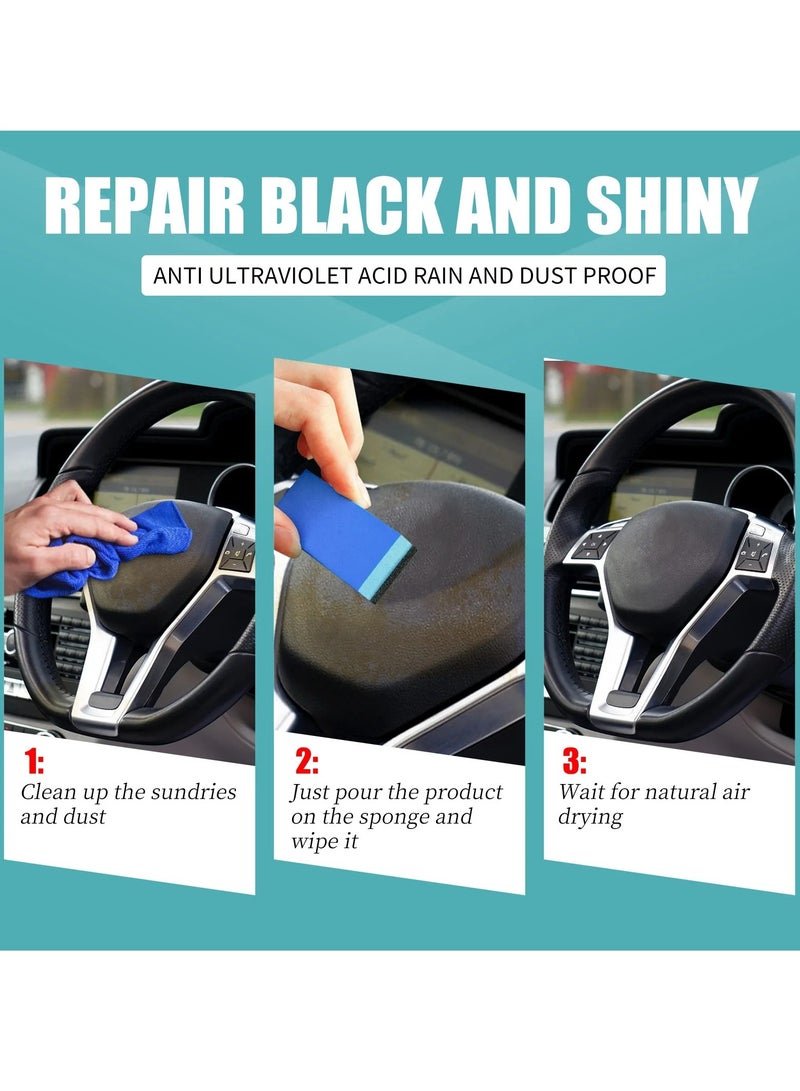 OUHOE Car Plastic Parts Refurbish Agent, Multipurpose Plastic Revitalizing Coating Agent, Durable Automotive Interior Cleaning Agent, Auto Polish And Repair Coating Renovator For Car Detailing, (50ml )  - Image 5