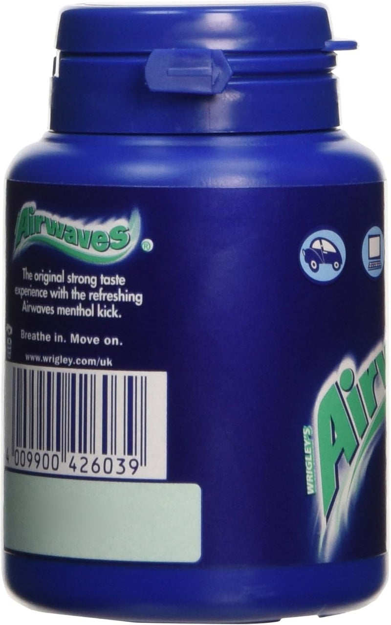 Airwaves علكة ويغليز إيرويفز بالمنثول والأوكالبتوس خالية من السكر - زجاجة 64 جرام - Image 5