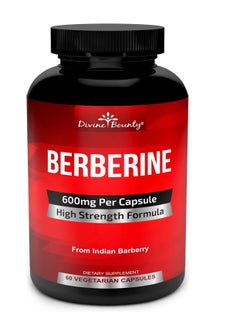 Divine Bounty Berberine 600mg 60  vegtarian Capsules  - Image 1