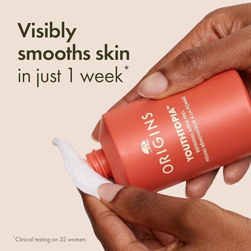 Origins Youthtopia Liquid Exfoliating Apple Face Peel Refines Pores Smooths Skin Hydrating Toner With Glycolic Acid Apple Stem Cells 34 Fl Oz - Image 3