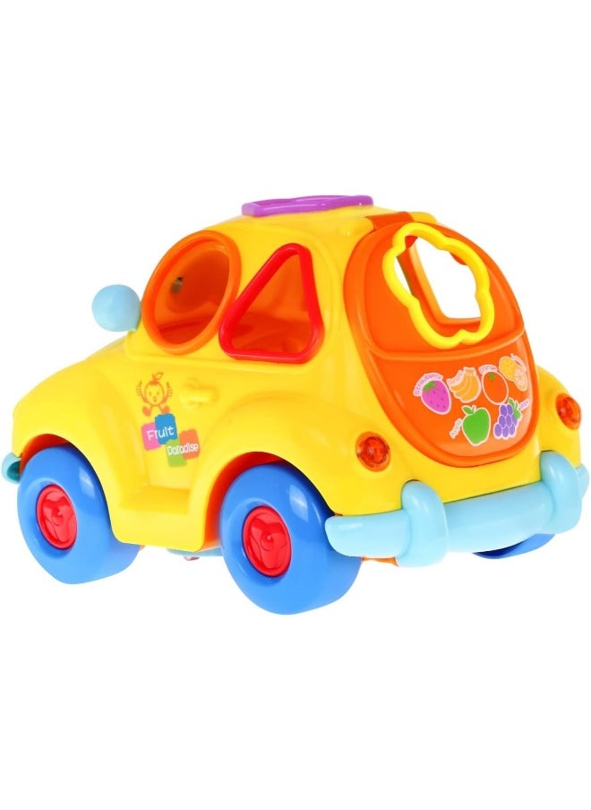 Hola Super Fun Fruit Car with Shape Sorting, Lights & Sounds