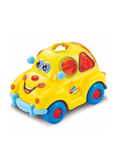HOLA Hola Super Fun Fruit Car with Shape Sorting, Lights & Sounds, Bump-and-Go Action, Educational Toy for Kids 1+, Teaches Numbers, Letters, Colors & Shapes, Interactive Play w/ Fruit Blocks, Pretend Play  - Image 1
