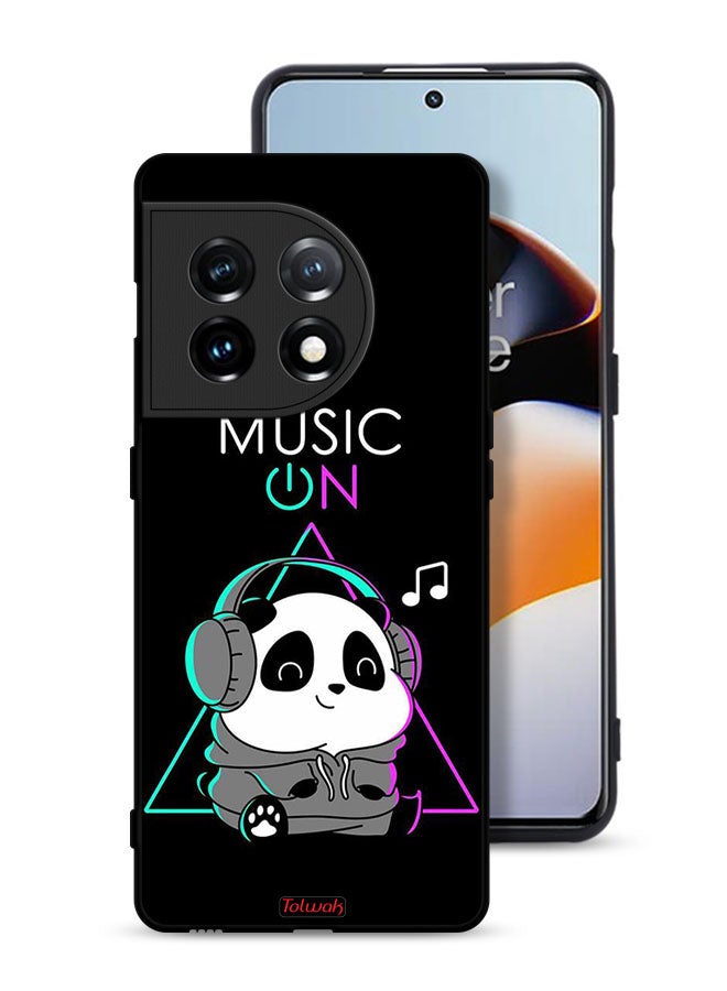 Tolwak OnePlus 11 5G Protective Case Cover Music On Panda - Image 1
