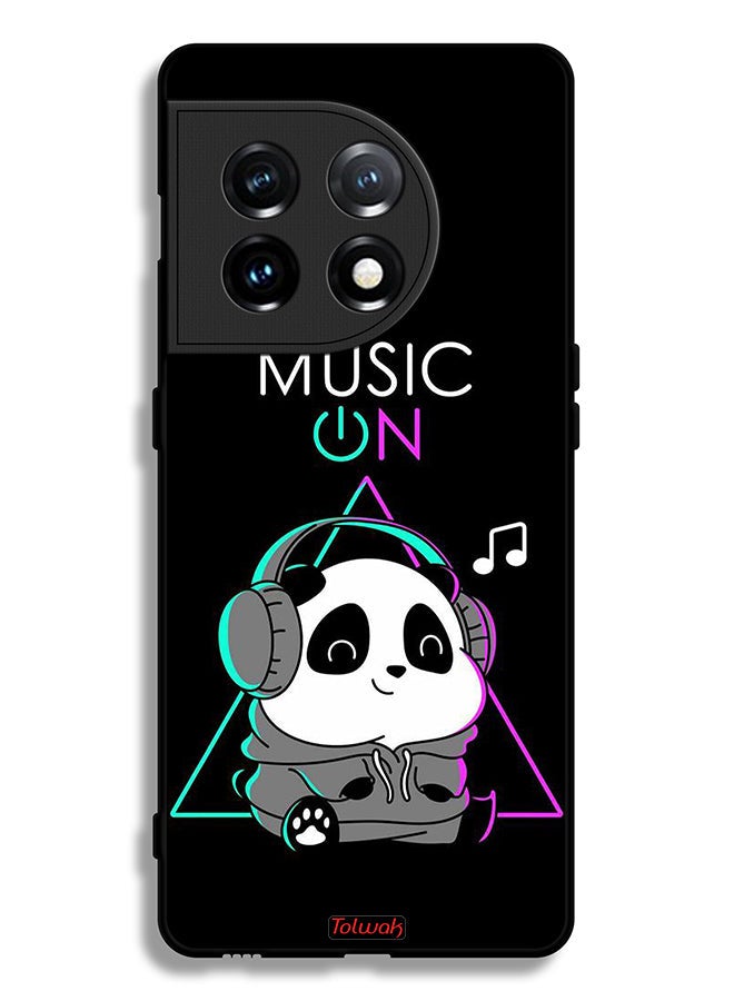 Tolwak OnePlus 11 5G Protective Case Cover Music On Panda - Image 2