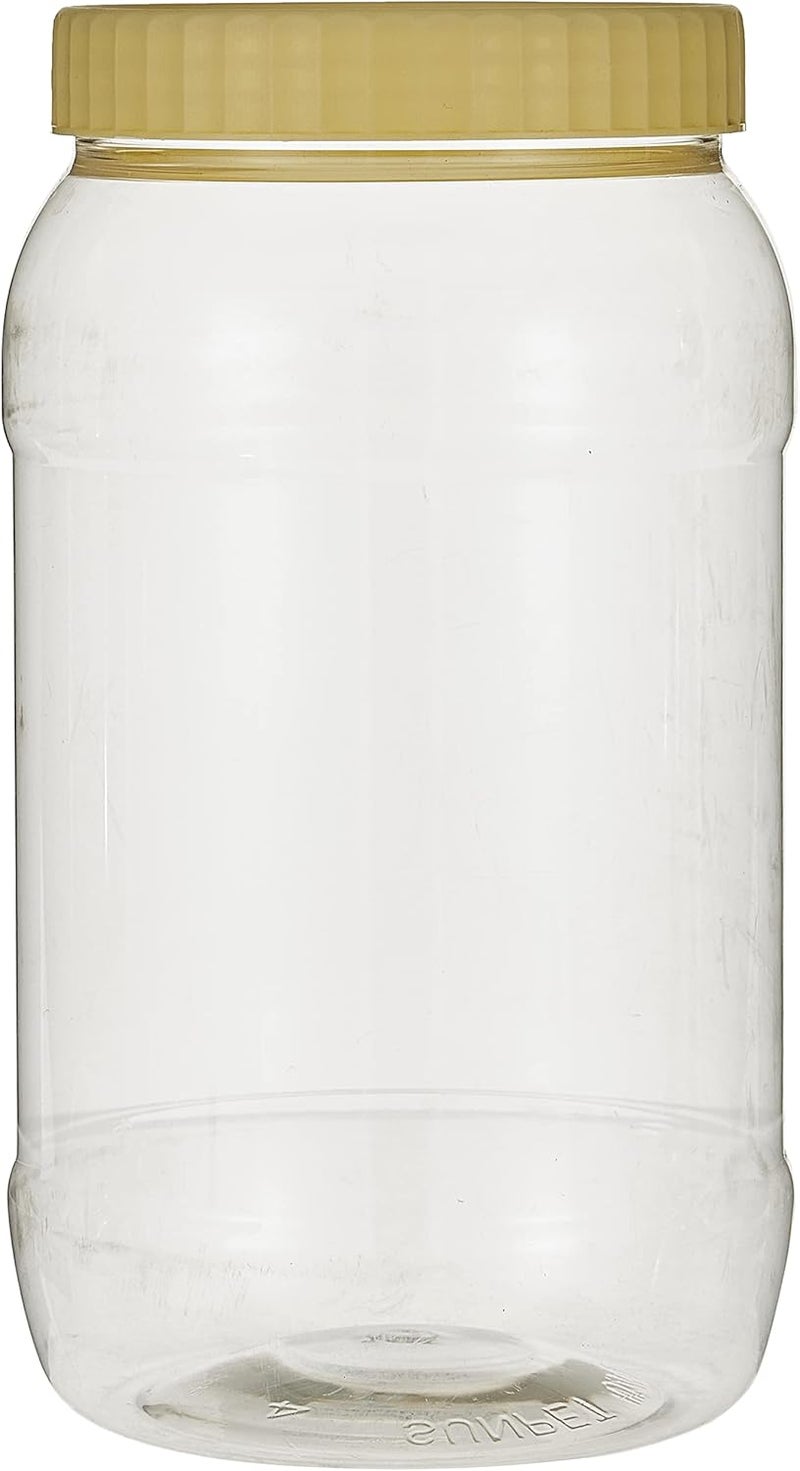 Sunpet Alsaqer Round SpiceJar/Pet Jar/Plastic Round Food Storage Jar 2000 ml Capacity - Image 1