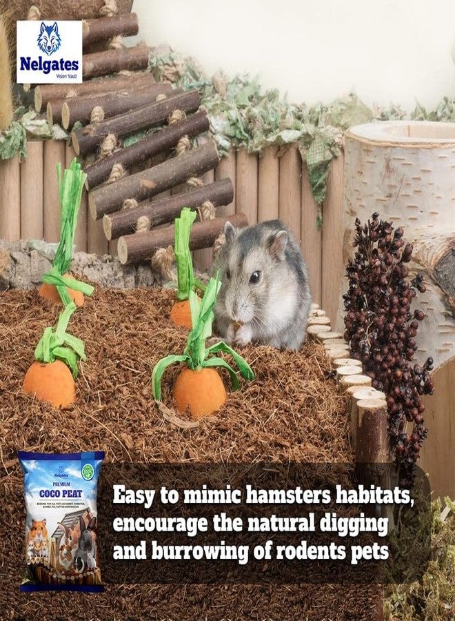 nelgates Cocopeat Animal Bedding for Pets, Natural Coconut Coir Ideal for Hamsters, Gerbils, Rabbits & Pigs, Parrots,Guinea Pigs 2kg - Image 2