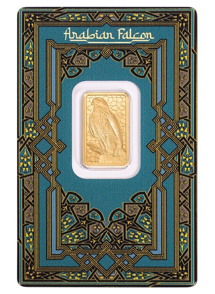 PAMP 5 grams Gold 24K Bar Arabian Falcon - Image 1