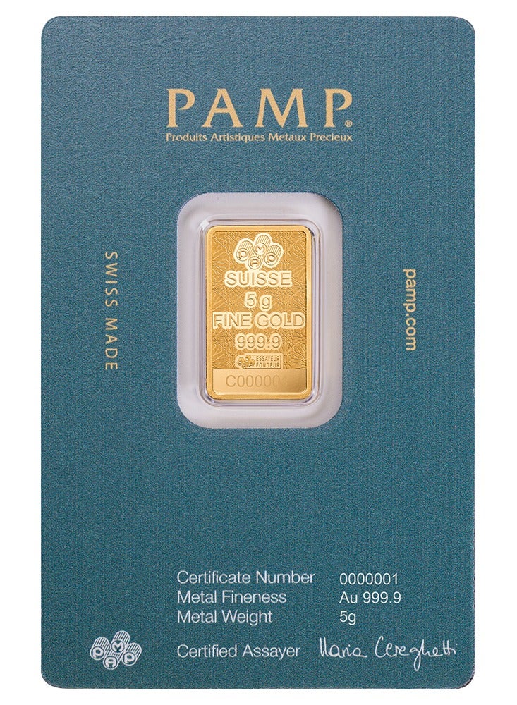 PAMP 5 grams Gold 24K Bar Arabian Falcon - Image 4