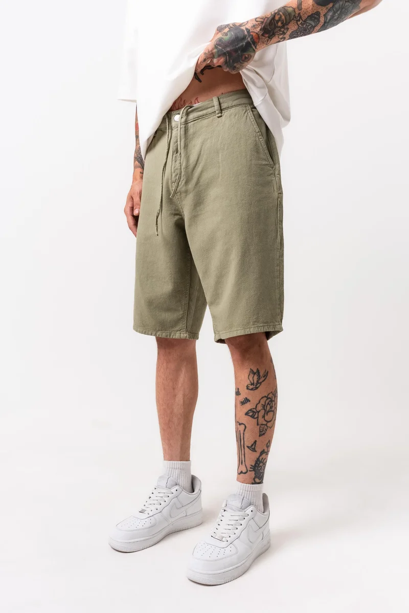 RESPIRE Men's Garment Dyed Shorts Khaki