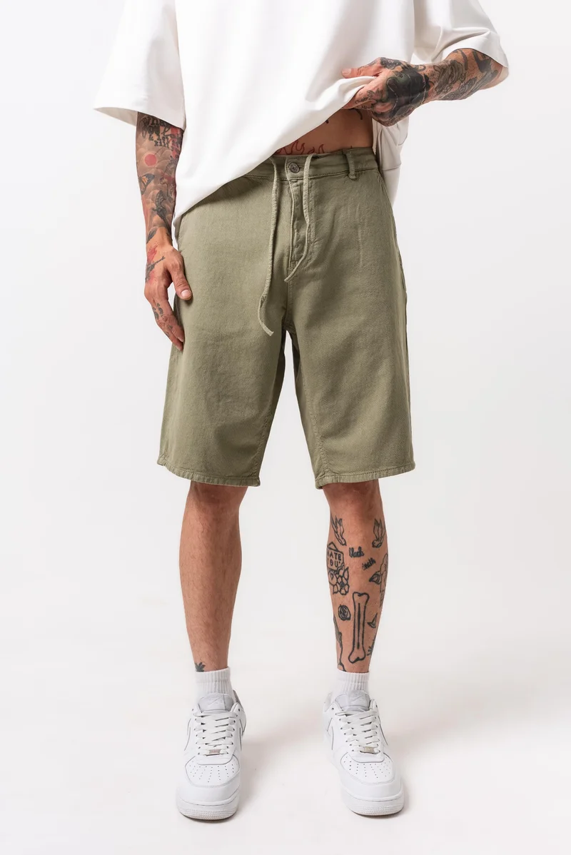 RESPIRE Men's Garment Dyed Shorts Khaki