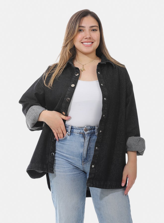 Women's oversized denim jacket  - Image 1