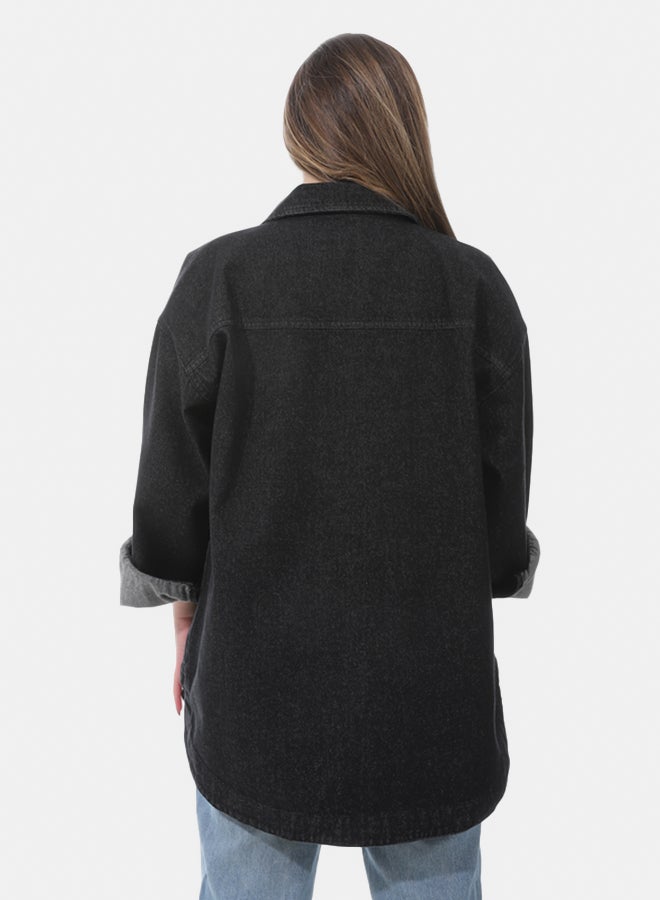 Women's oversized denim jacket  - Image 3