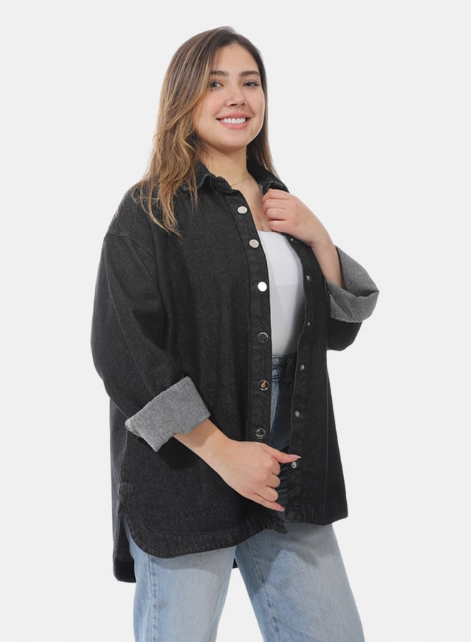 Women's oversized denim jacket  - Image 2