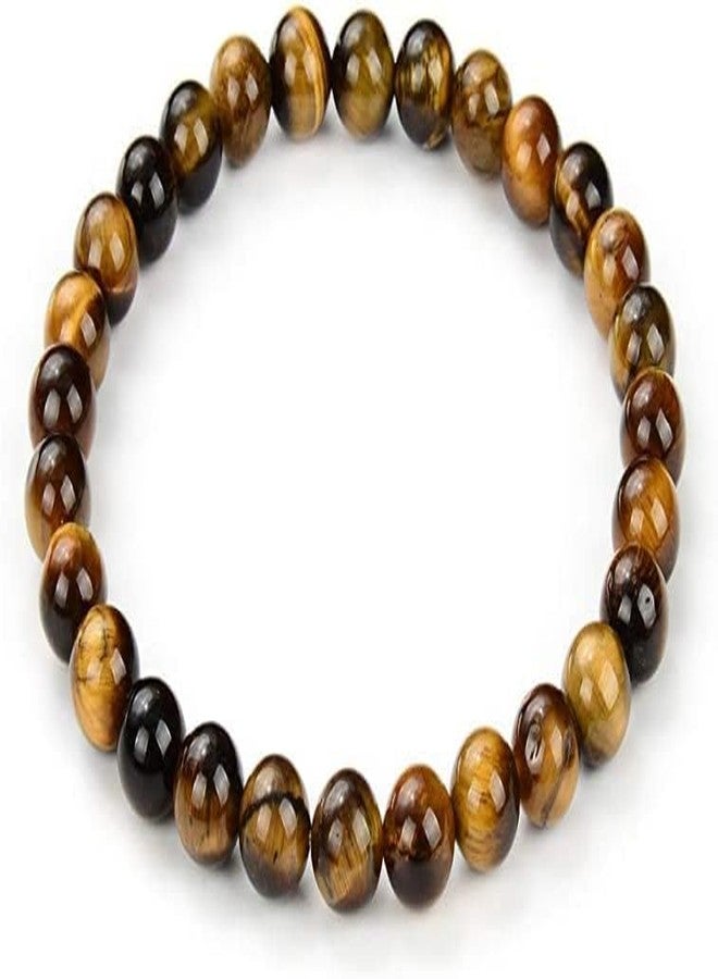 Stotram Tiger’s Eye Yoga,Seven Chakra Bracelet, Semi Precious Stretch Natural Round Shape Gemstone 6 mm Energy Chakras Jewelry Women Men Girl Boys Birthday Gift - Image 2