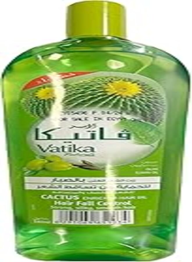 Vatika Naturals Anti-Hair Fall Oil 180 ml | With Cactus, Olive & Cumin | For Strong, Silky & Smooth Hair