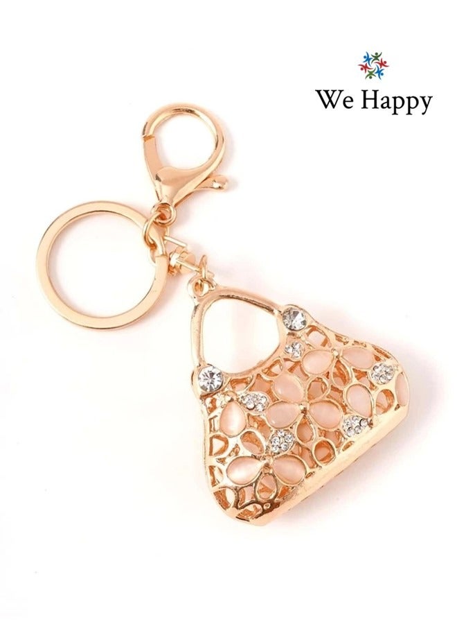 We Happy Pack of 2 Hand Bag Shape Key Ring Cute Women Fashion Bag Car Pendant Key chain - Image 3
