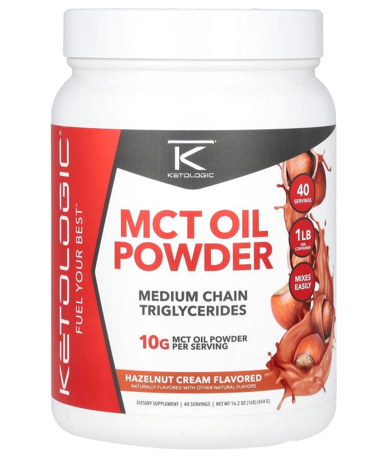 MCT Oil Powder Hazelnut Cream 16.2 oz (454 g)