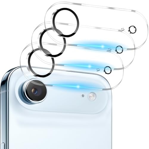 Dengduoduo 3 Pack Camera Lens Protector for iPhone Air, Tempered Glass Lens Cover, Ultra HD, 9H Hardness, Anti-Scratch, Case Friendly [No Affect on Night Shots] - Image 1