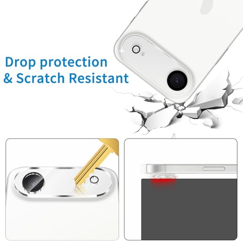 Dengduoduo 3 Pack Camera Lens Protector for iPhone Air, Tempered Glass Lens Cover, Ultra HD, 9H Hardness, Anti-Scratch, Case Friendly [No Affect on Night Shots] - Image 5