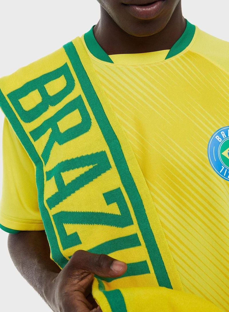 H&M Brazil Football Scarf