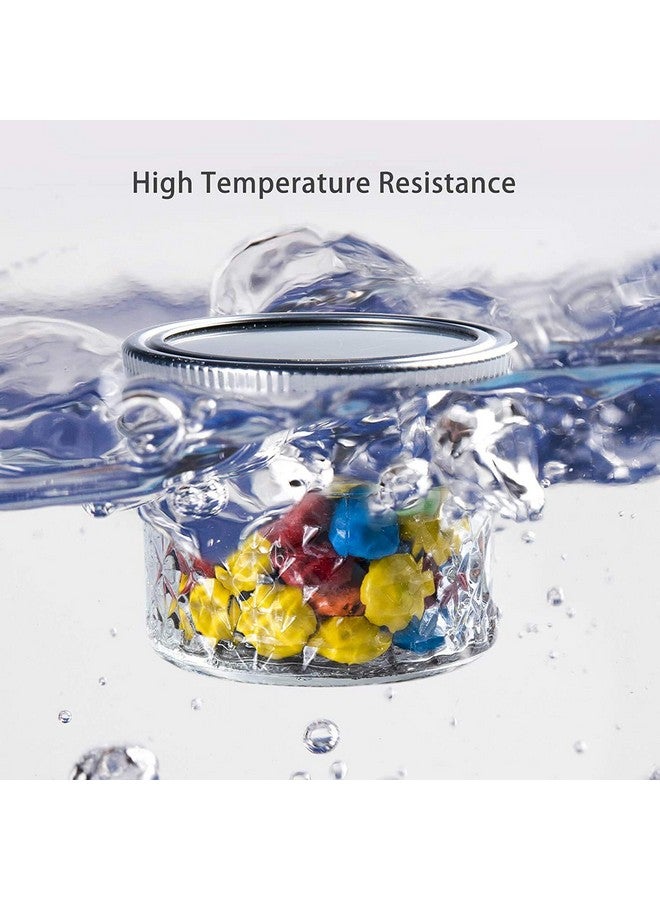 Ash & Roh® - Regular Mouth Mini Mason Jars with Lids, Glass Canning Jars Ideal for Food Storage, Jam, Body Butters, Wedding Favors, DIY Magnetic Spice [100 ml] (20) - Image 4