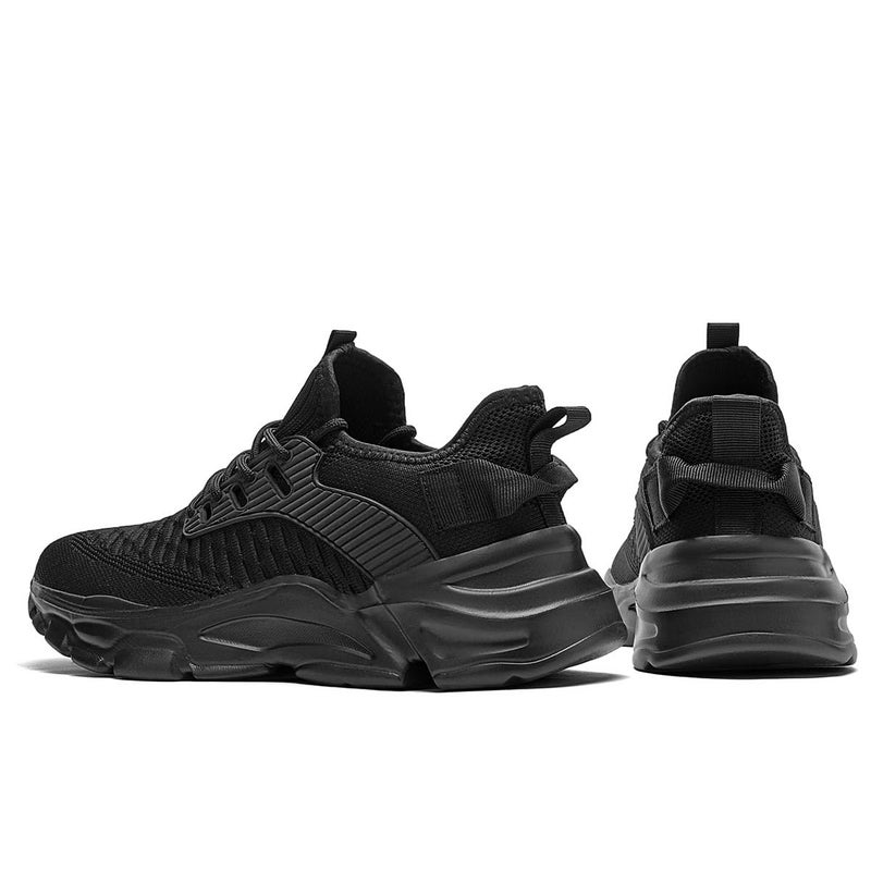 Kapsen Men's Slip on Walking Shoes Tennis Running Sneakers Lightweight Breathable Casual Soft Sole Comfort Work Gym Trainers Black - Image 5